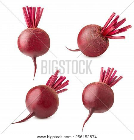 Beetroot Isolated On White Background, Clipping Path, Full Depth Of Field
