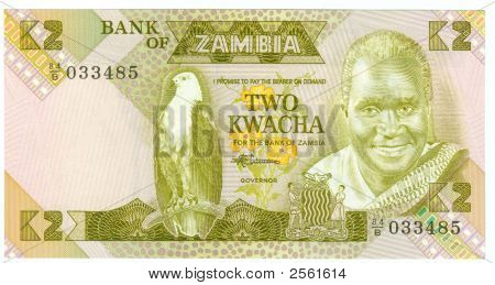 Bill 2 kwacha dello Zambia