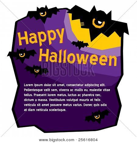 Halloween bat šablona