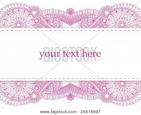 Henna Card Vector &amp; Photo (Free Trial) | Bigstock