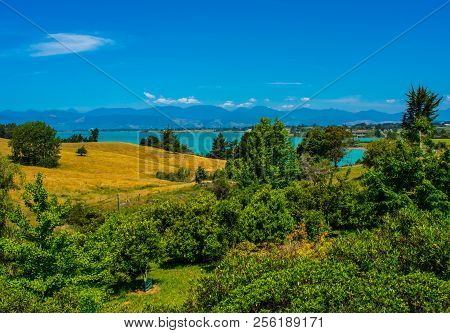 View Of The Tasman Bay From Mapua, New Zealand