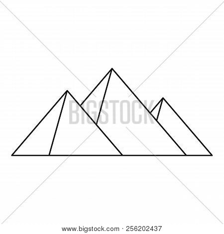 Great Pyramids Icon. Outline Illustration Of Geat Pyramids Icon For Web