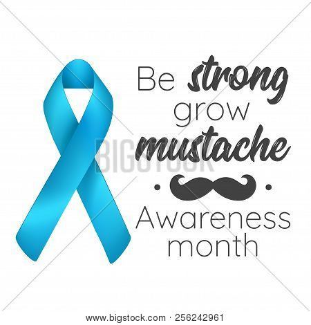 Vector Realistick Style Prostate Cancer Awareness Month Design Poster, Banner Or Card. Concept For A