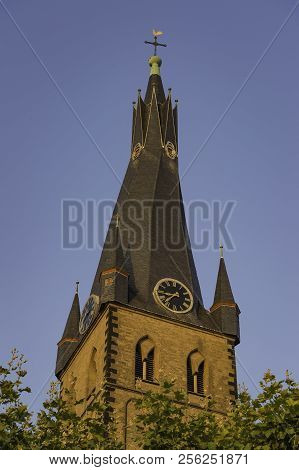 View Of St. Lambertus Chapel In Dusseldorf, Germany.