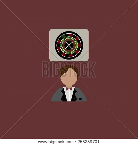 Man. Casino. Lucky. Money. Vector Illustration. Eps 10.