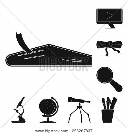 Vector Design Of Education And Learning Sign. Collection Of Education And School Vector Icon For Sto