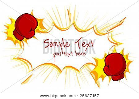 그림 복사 공간의 흰색 바탕에 권투 장갑을 킥합니다