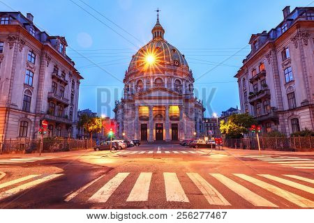 Marble Church In Copenhagen, Denmark.