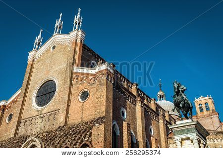 Basilica Di San Giovanni E Paolo In Summer, Venice, Italy. It Is One Of The Main Tourist Attractions
