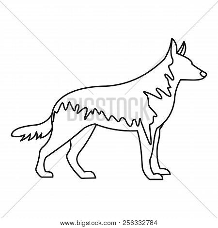 German Wolfhound Icon. Outline Illustration Of German Wolfhound Icon For Web