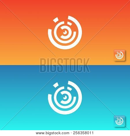 Tech Circle Logo Concept- Vector Logo Concept Illustration. Circle Network Logo Sign. Orbit Technolo