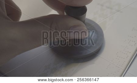 Immigration Control Officer Will Arrival Stamp In The Passport