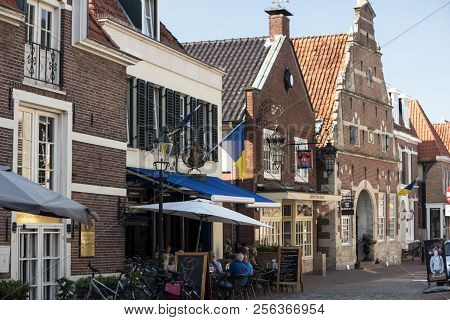 Ootmarsum, Netherlands - July 31, 2018: Ootmarsum Is A Town In The Dutch Province Of Overijssel. It