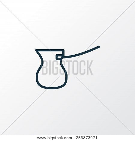 Cezve Icon Line Symbol. Premium Quality Isolated Ibrik Element In Trendy Style.