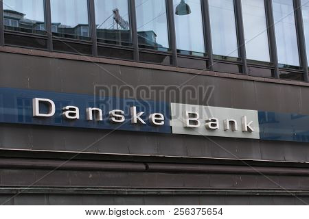 Copenhagen, Denmark - September 1: Danske Bank Logo On Front Of Branch. Danske Bank Is The Largest B