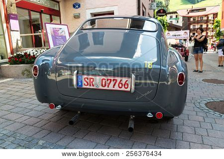 Saalbach-hinterglemm, Austria - June 21 2018: Vintage Italian Car Lancia Lancia Aurelia B 20 From 19