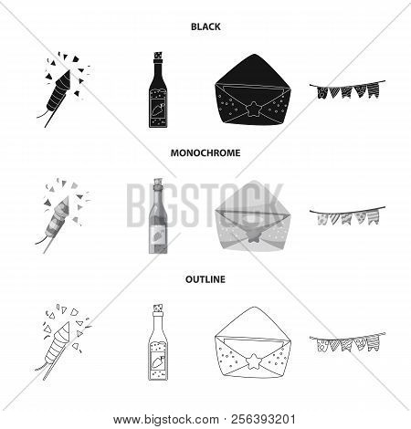 Vector Design Of Party And Birthday Icon. Collection Of Party And Celebration Stock Vector Illustrat