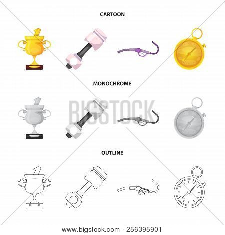 Vector Design Of Car And Rally Icon. Set Of Car And Race Vector Icon For Stock.