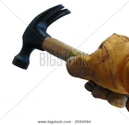 Hammer und Handschuh