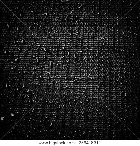 Water Drops On Fabric Texture
