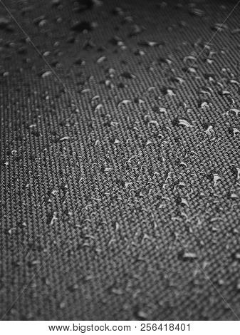 Water Drops On Fabric Texture