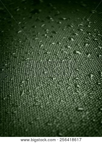 Water Drops On Fabric Texture