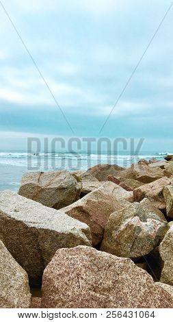 Sea View From Brazilian Beach With Sunny Sky