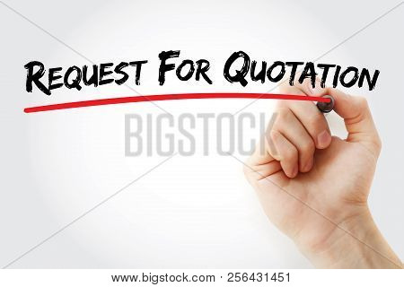Rfq - Request For Quotation Acronym, Business Concept Background