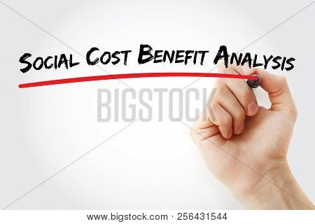 Scba - Social Cost Benefit Analysis Acronym, Business Concept Background