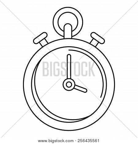 Contraceptive Stopwatch Icon. Outline Illustration Of Contraceptive Stopwatch Vector Icon For Web De