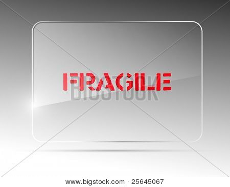 Vetro billboard. Illustrazione vettoriale. Eps10