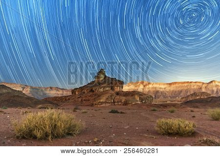 Beautiful Milky Way At White Pocket Wilderness Touring Spot In Arizona Desert.
