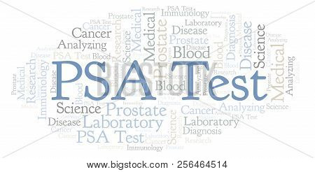 Psa Test Word Cloud. Wordcloud Made With Text Only.