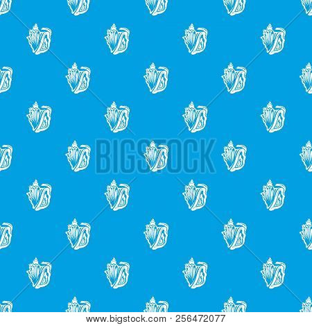 Rapan Pattern Vector Seamless Blue Repeat For Any Use