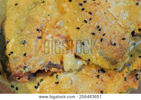 Pomfret Fish Pieces On A Plate.