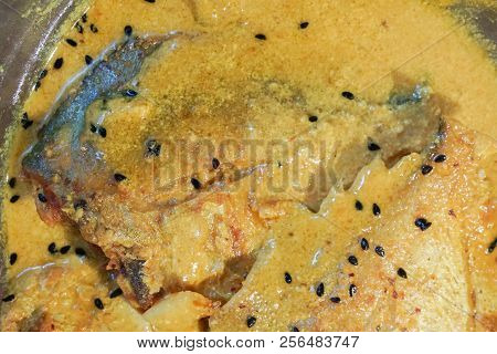 Pomfret Fish Pieces On A Plate.