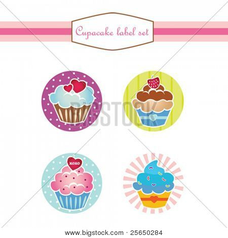 Cupcake etichetta Set