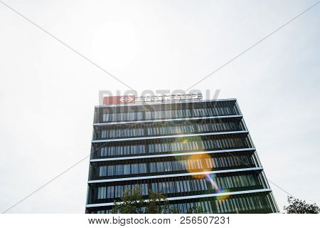 Bern, Switzerland - Aug 17, 2018: Headquarter Of Swiss Federal Railways Schweizerische Bundesbahnen 