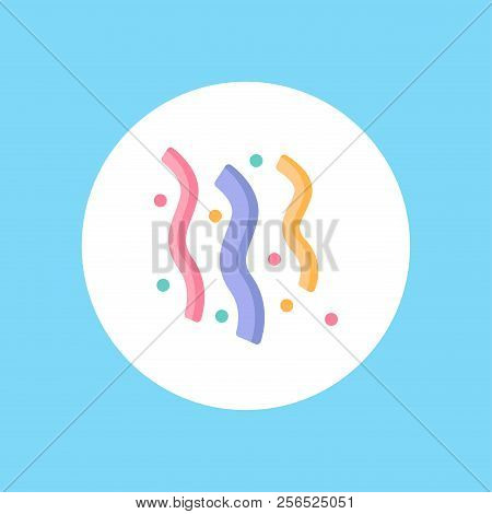 Confetti Popper Outline Icon. Linear Style Sign For Mobile Concept And Web Design. Firecracker Simpl