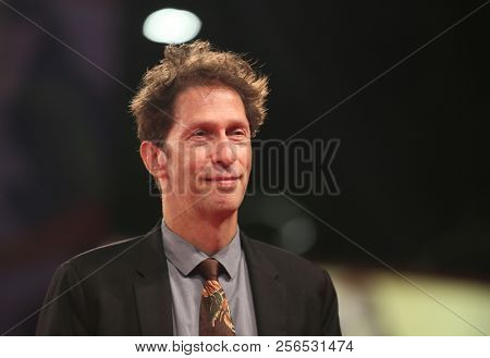 Tim Blake Nelson  walks the red carpet ahead of the 'The Ballad of Buster Scruggs' screening during the 75th Venice Film Festival at Sala Grande on August 31, 2018 in Venice, Italy. 