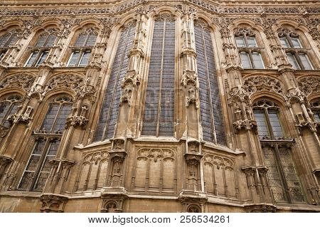 Fragment Of Ghent City Hall In Belgium.