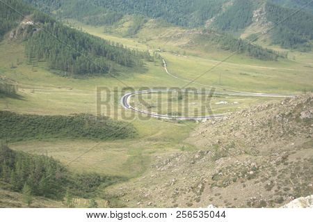 Chuysk Tract On The Pass Chike-taman. Gorny Altai. Siberia.