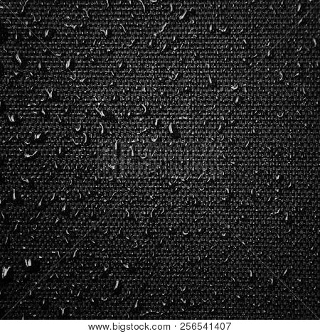 Water Drops On Fabric Texture