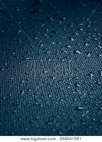 Water Drops On Fabric Texture