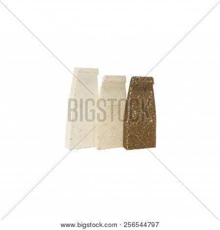 Products Casting Processing Isolated On White Background.