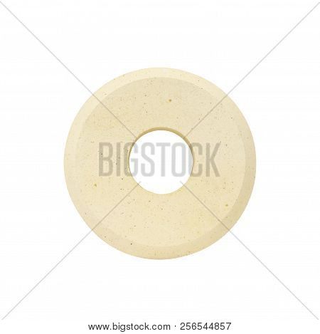 Fireproof products casting processing. Products for use in high modes, lining furnaces, foundry tracts, laboratory glassware,  isolated on white background.