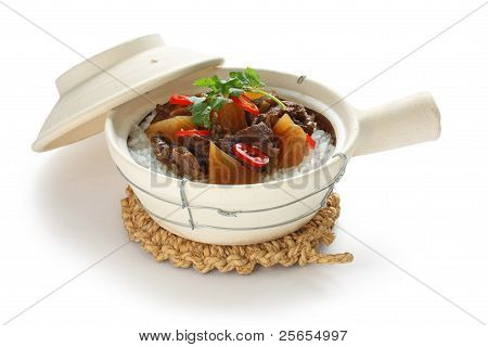 ข้าวเนื้อหม้อดิน อาหารจีน