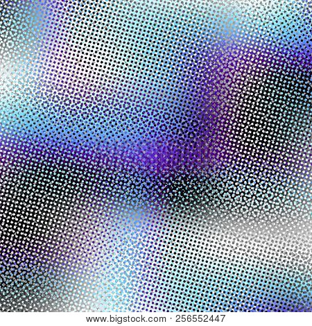 Blurred Background. Geometric Abstract Pattern In Low Poly Style. Moire Effect. Vector Image.