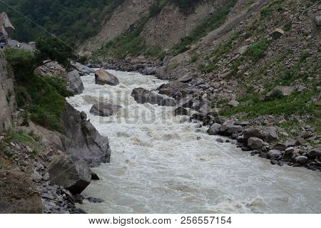 Dhauliganga Is One Of The Six Source Streams Of The Ganges River, Uttarakhand, India