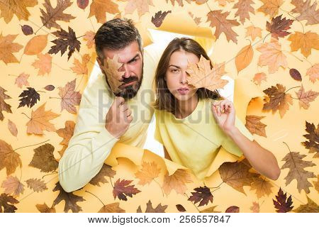 Online Advertising. Happy Loving Couple. Black Friday Shopping. Autumn Sale Or Black Friday. I Love 